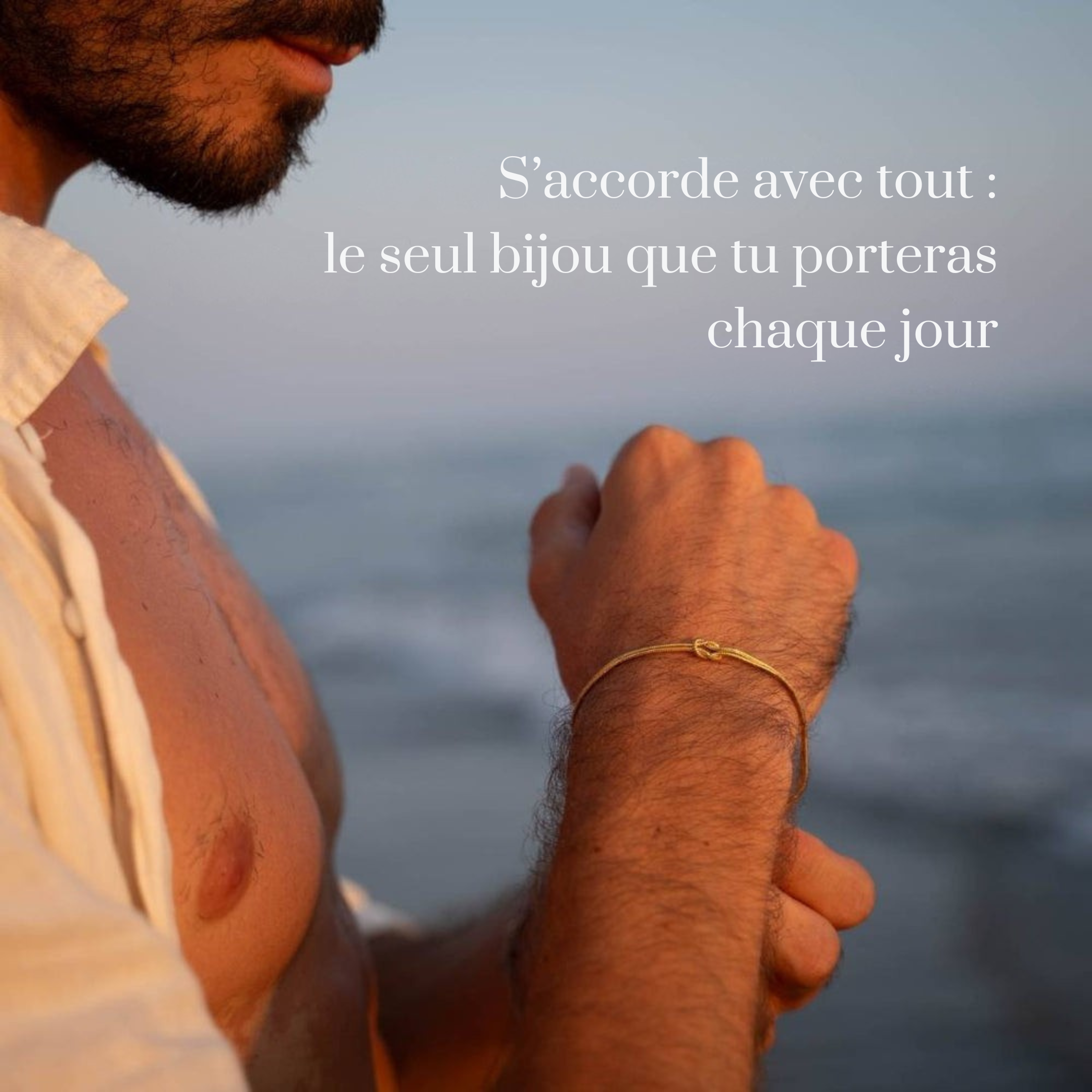 bracelet noeud d’amour or bacika maroc