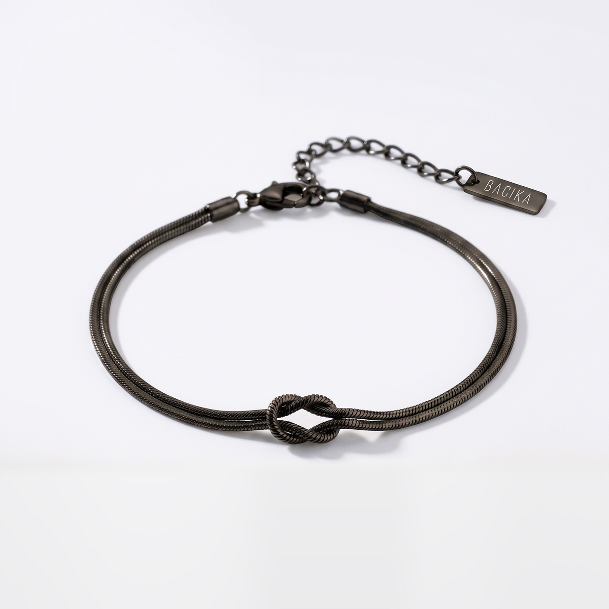 Bracelet Nœud d'Amour noir