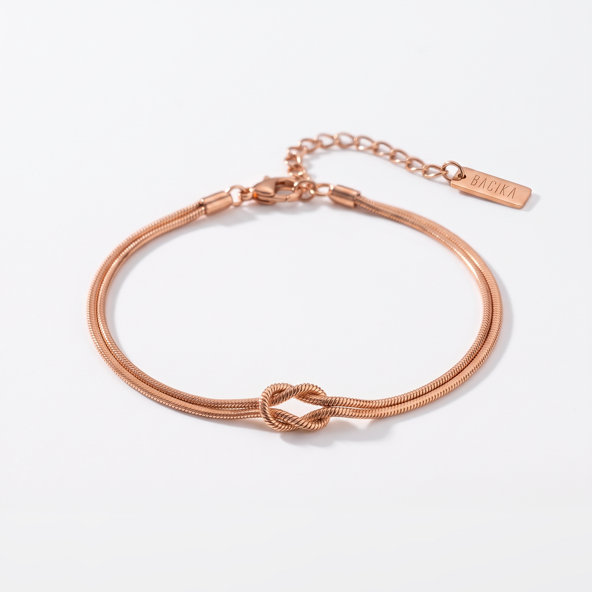 Bracelet Nœud d'Amour or rose