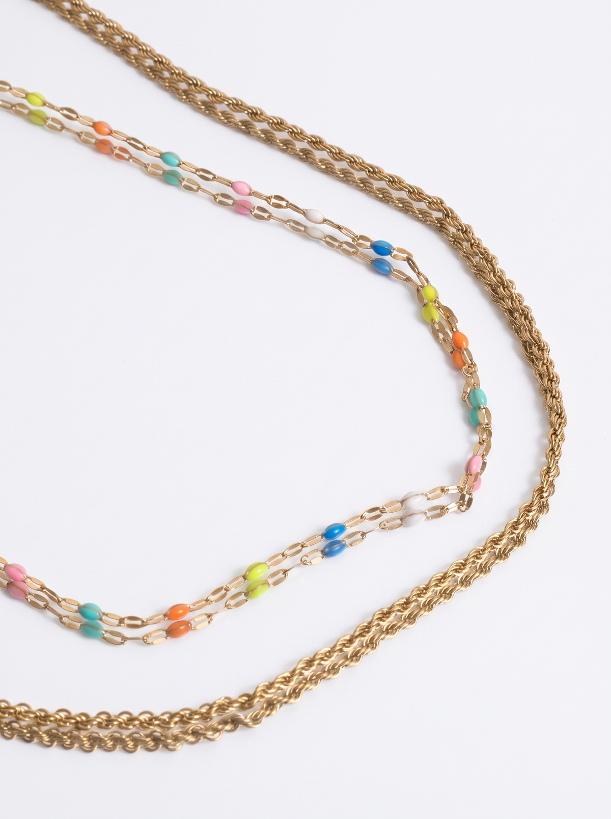 Perles arc-en-ciel- Collier