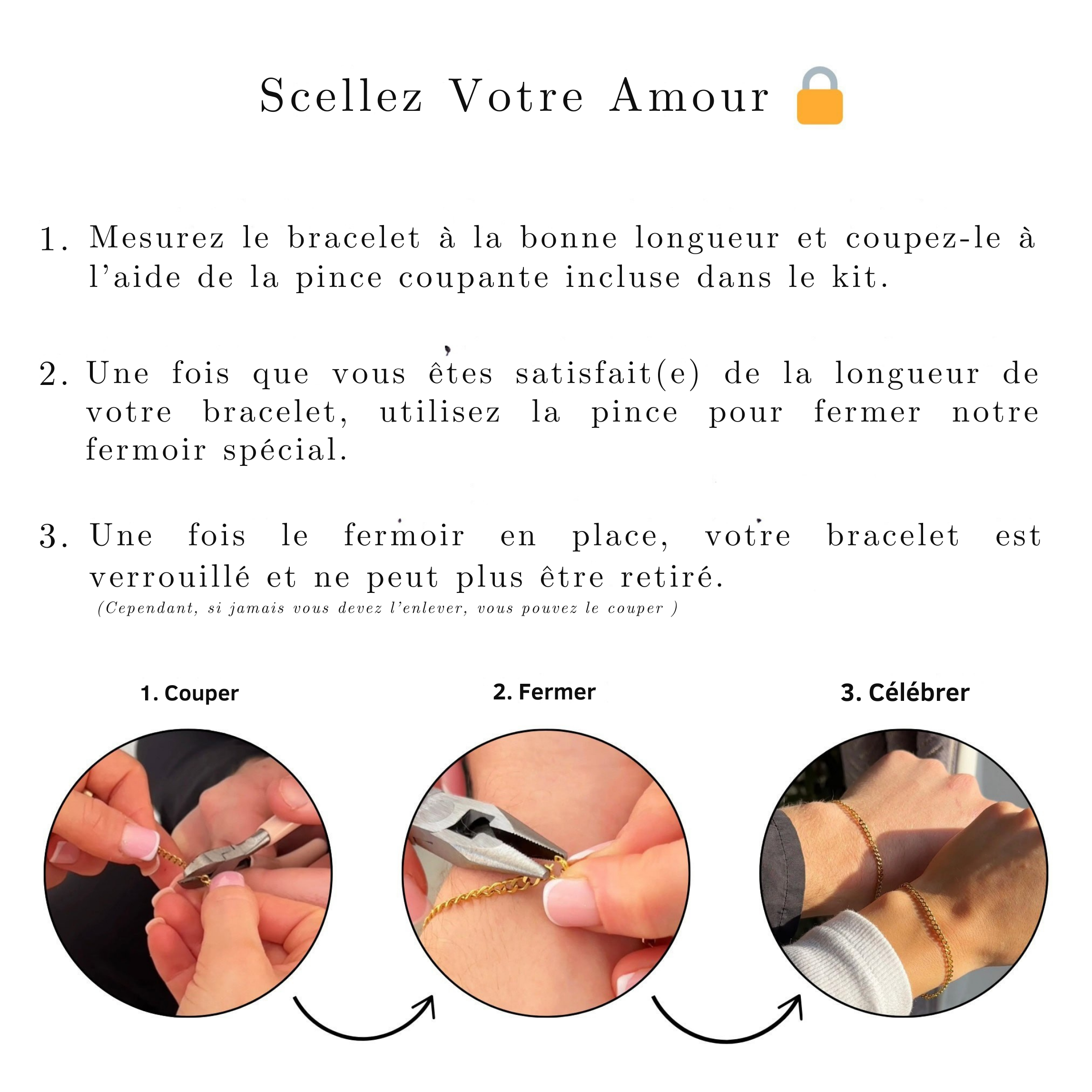 Kit de bracelet permanents Bacika