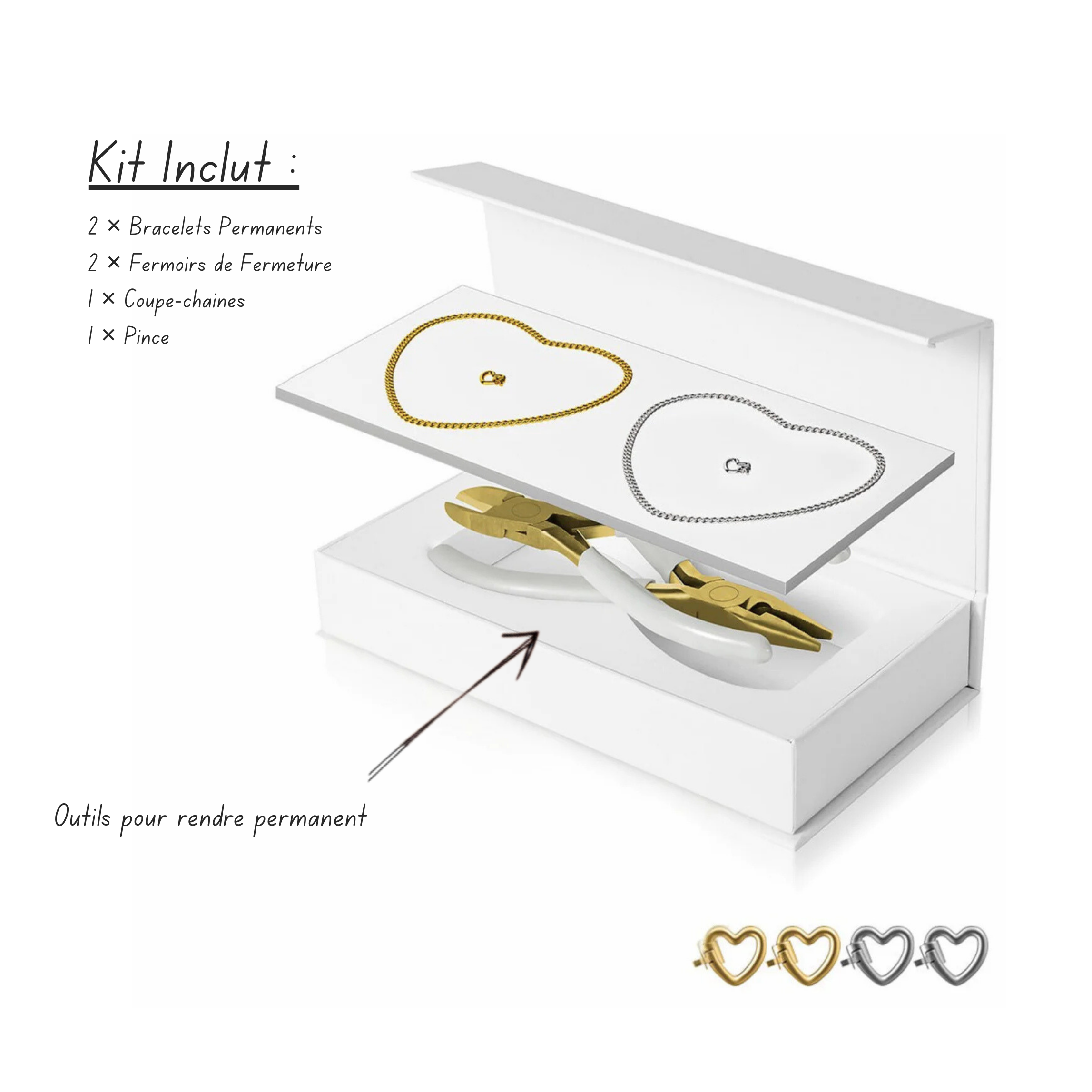 Kit de bracelet permanents Bacika