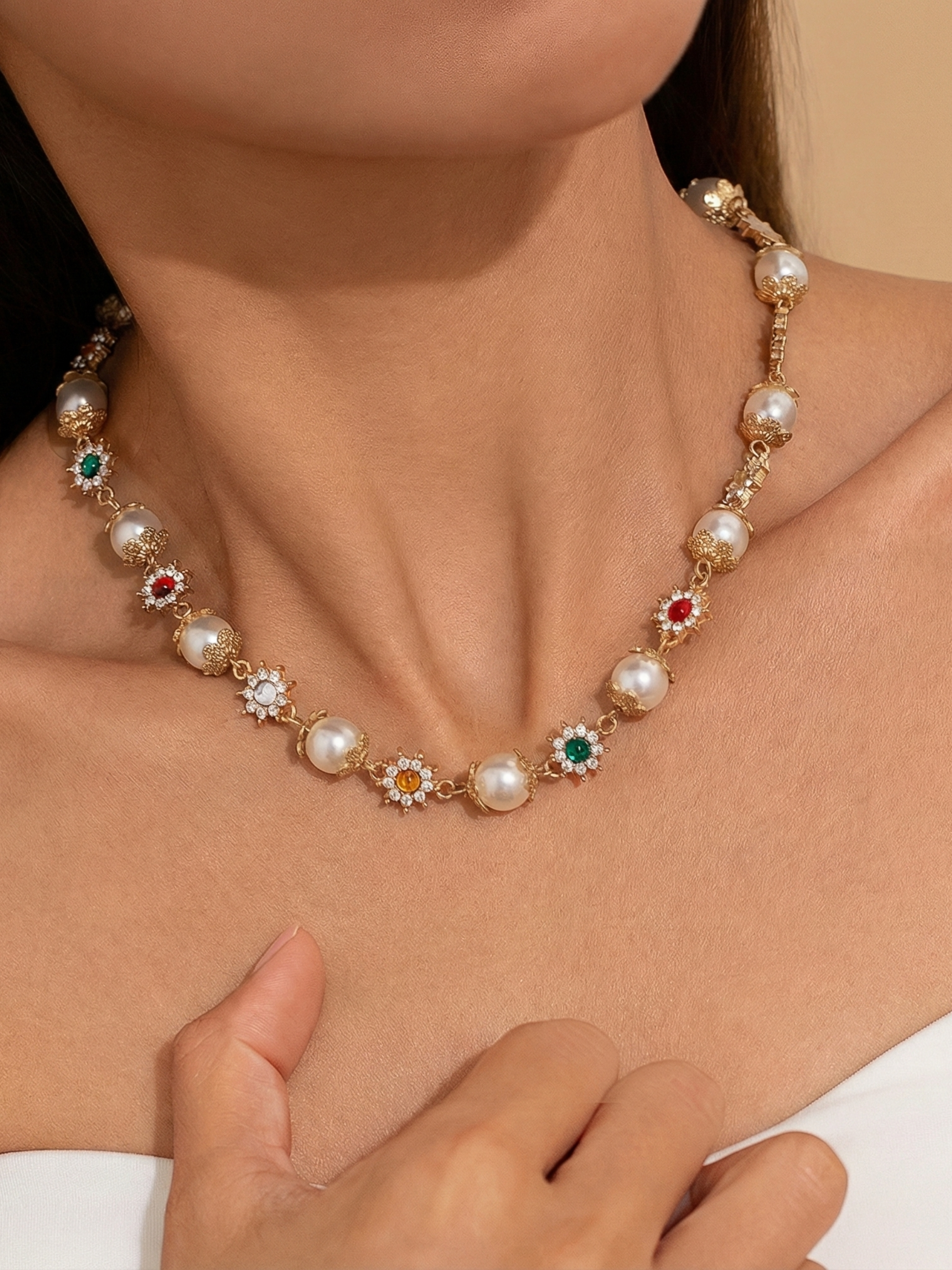 Perles Marguerite - Collier