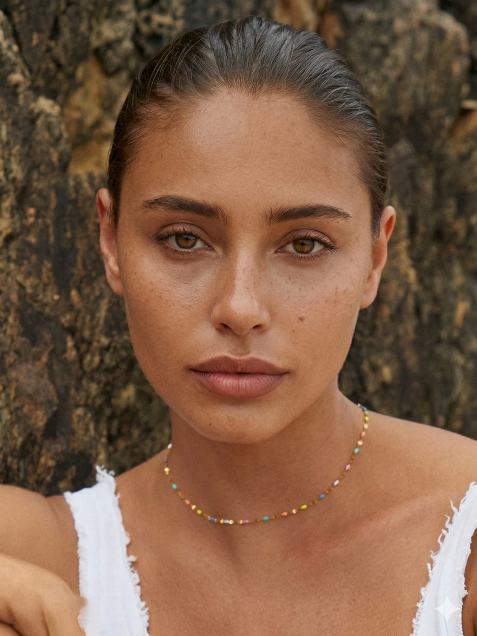 Perles arc-en-ciel- Collier