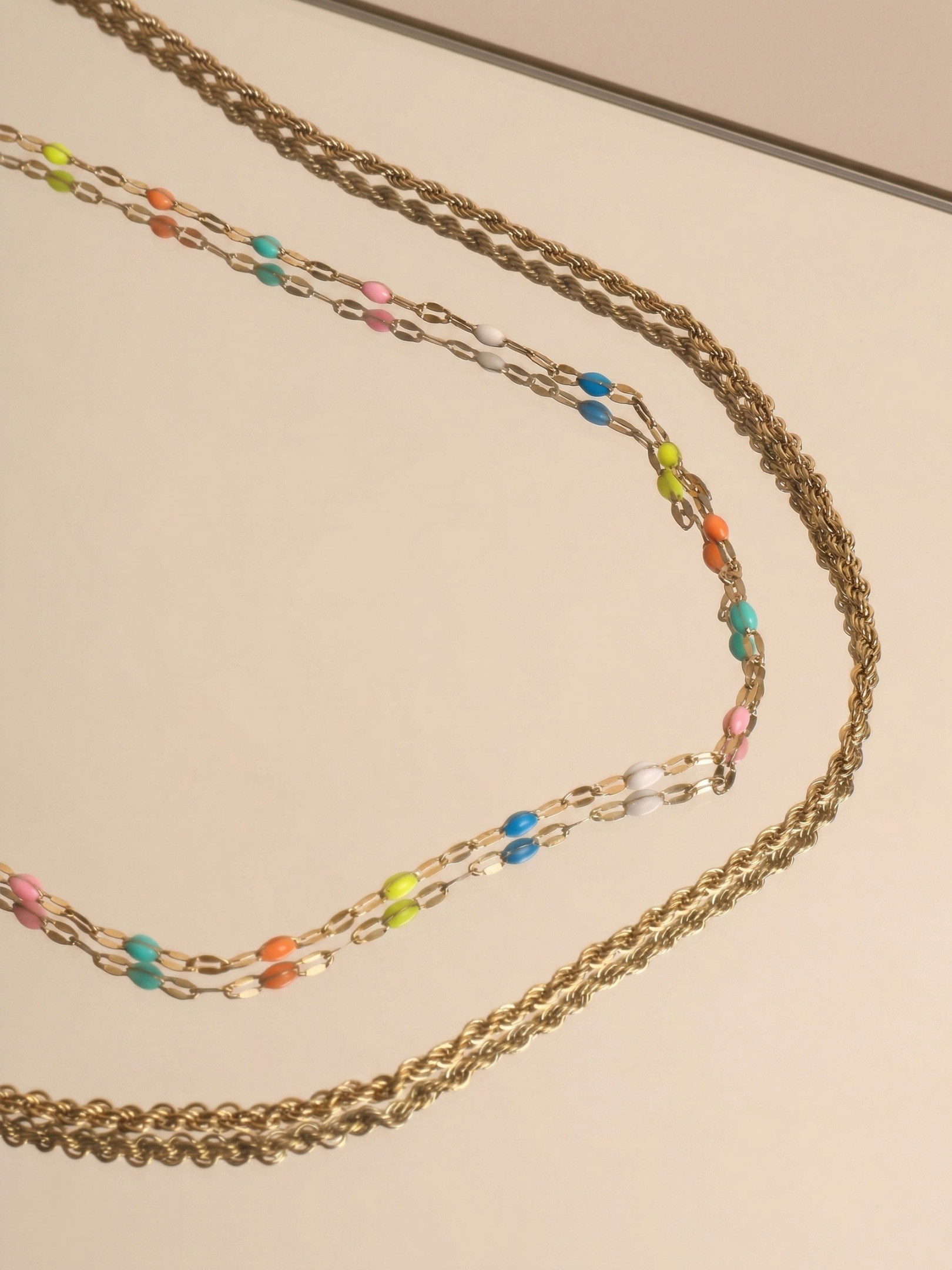Perles arc-en-ciel- Collier