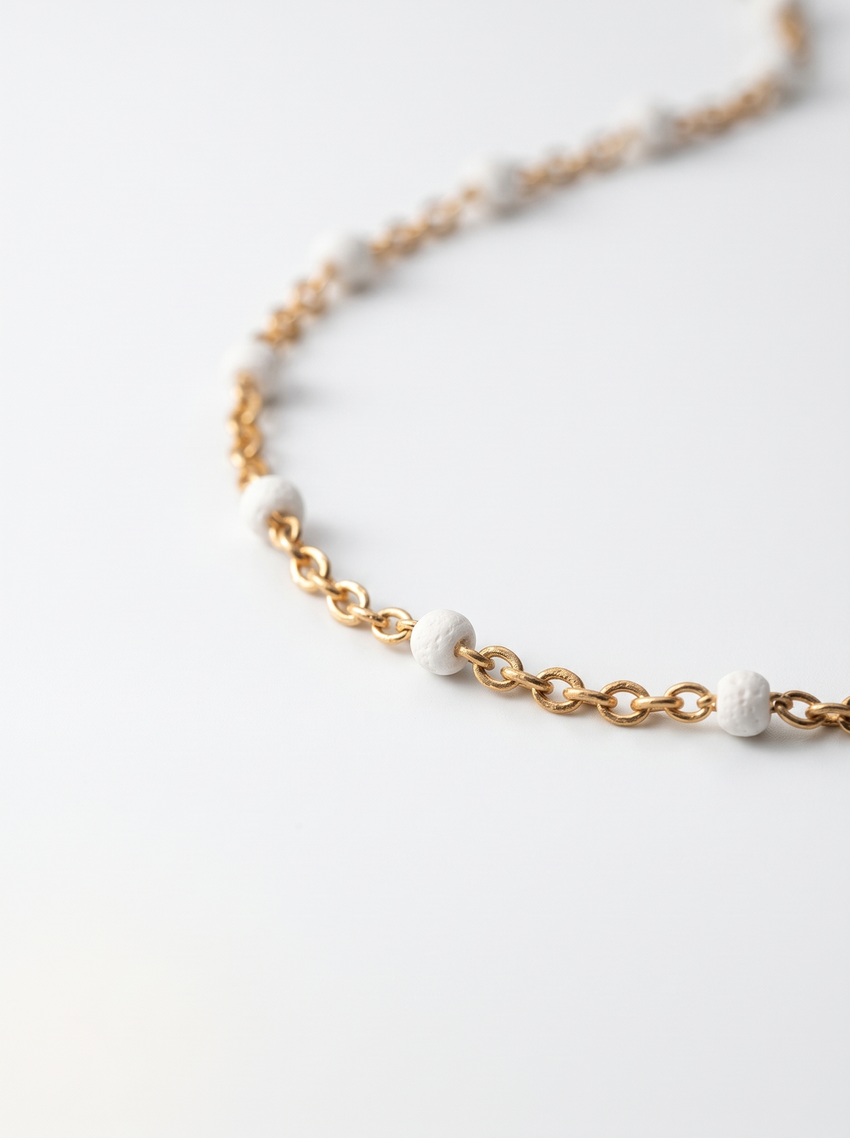 Blanc à perles - Collier