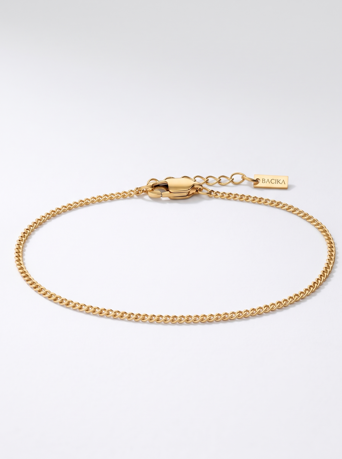 Chaîne Cubain 1.2mm - Bracelet or