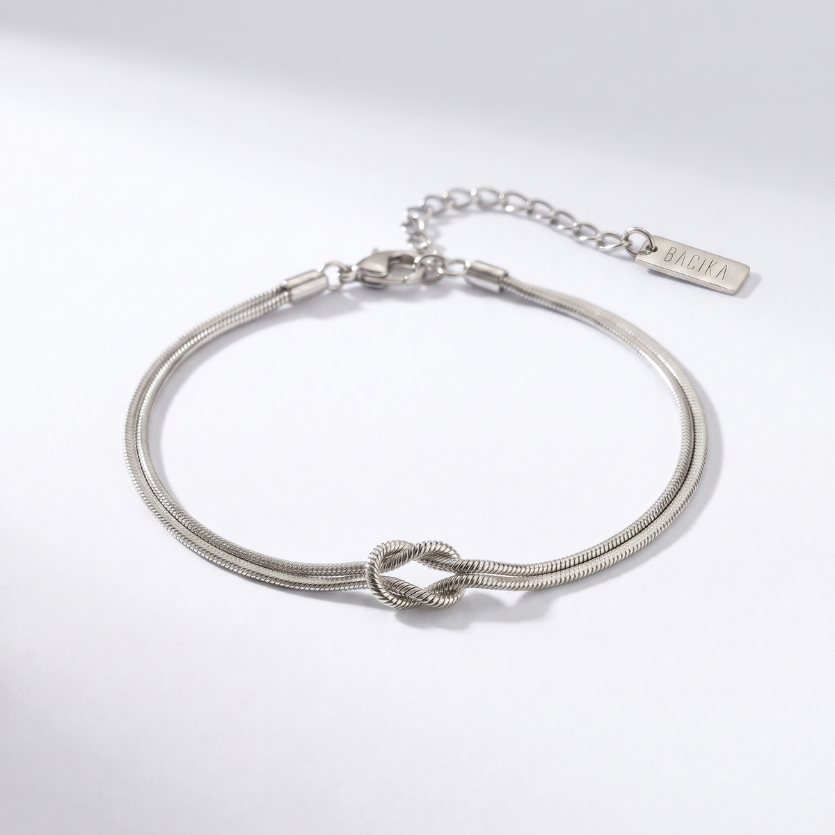 Bracelet Nœud d'Amour argent