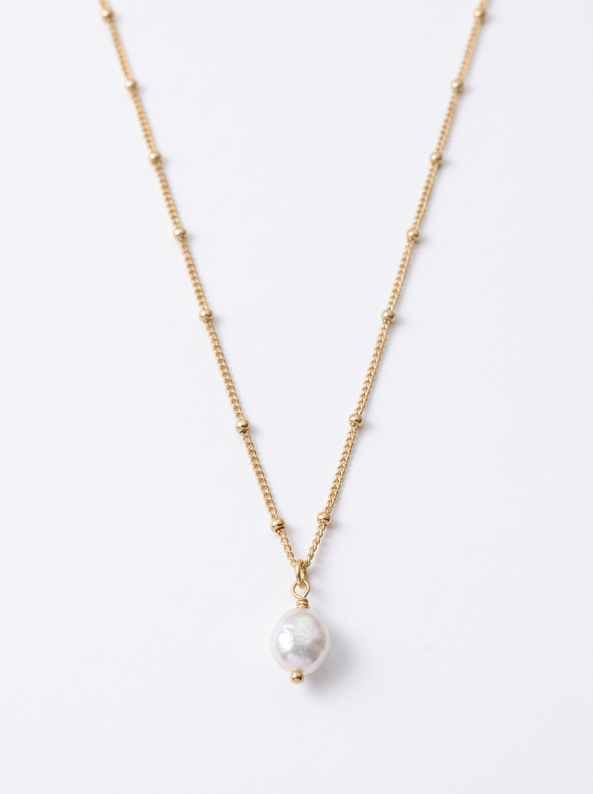Pendentif Perle Blanche - Collier
