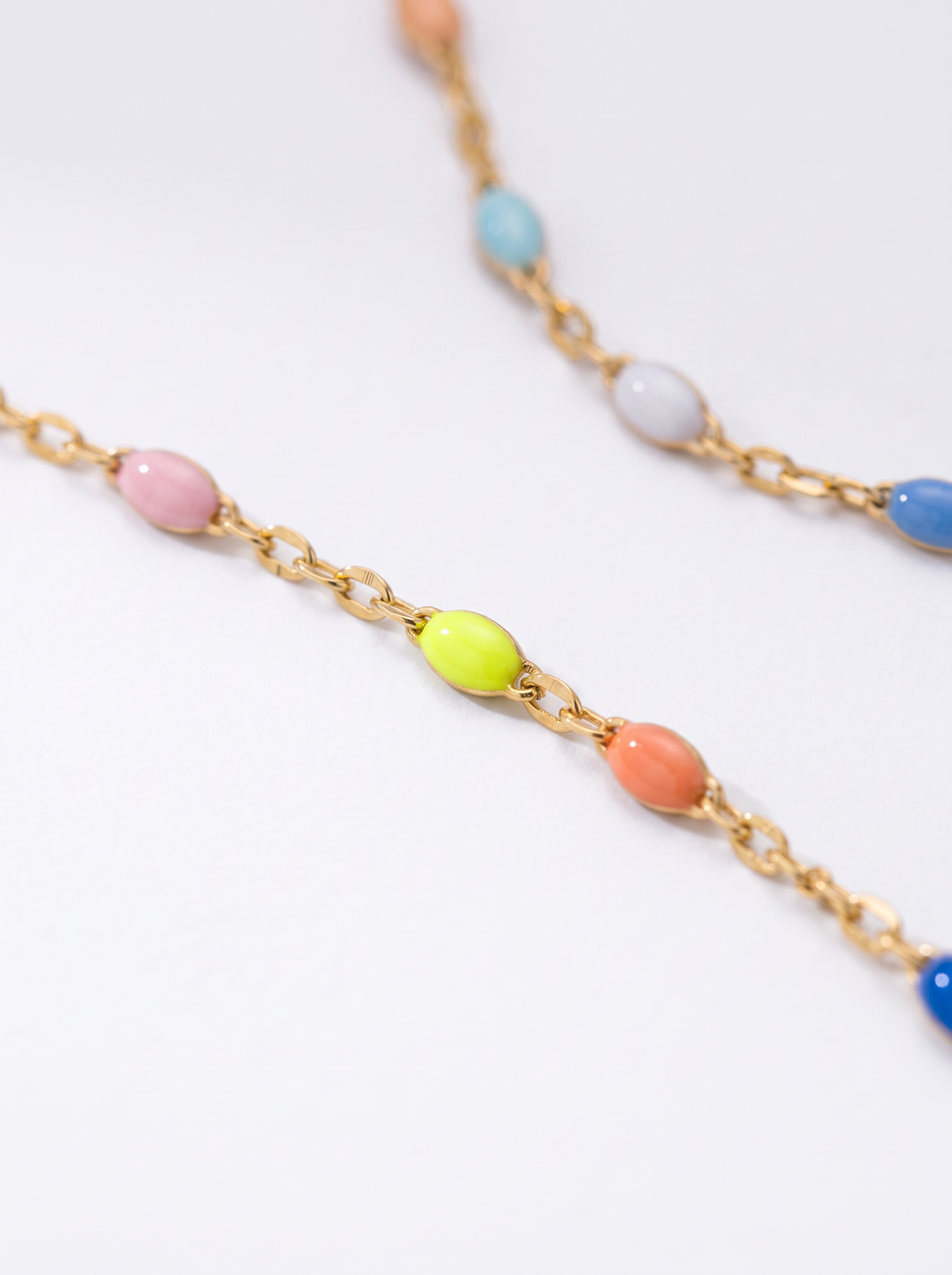 Perles arc-en-ciel- Collier